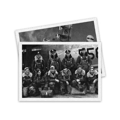 Historic B-24 crew graphic